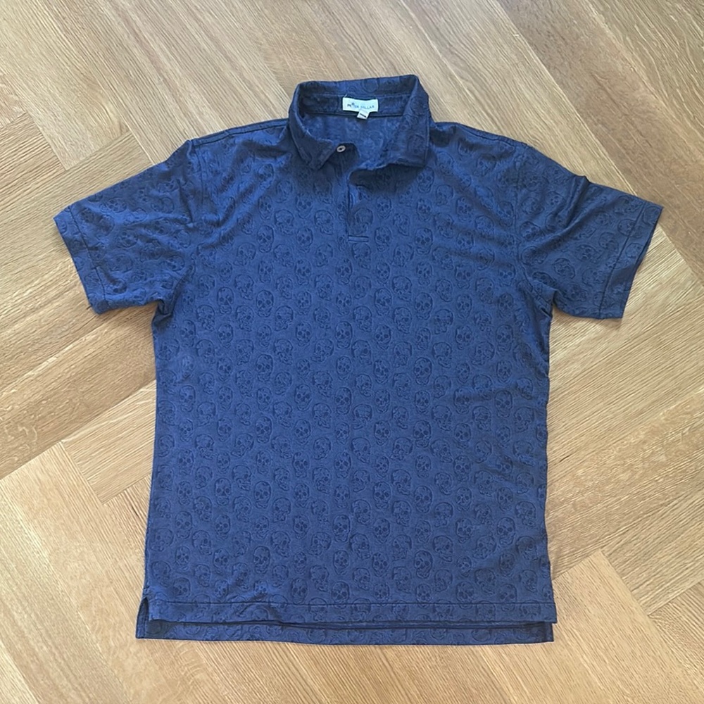 Peter Millar Blue Polo Shirt Classic Design
